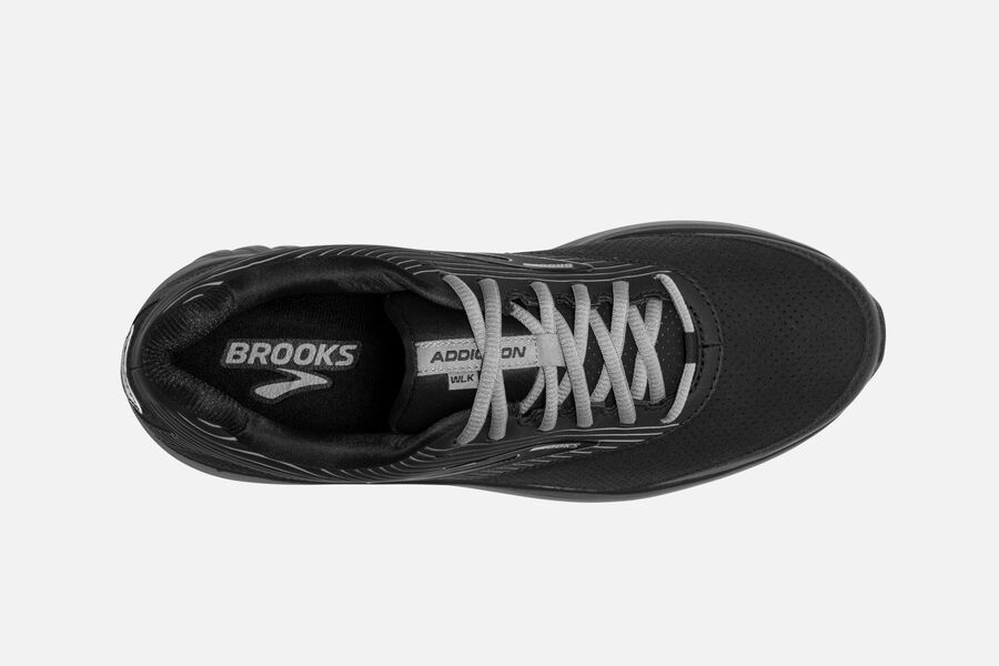 Brooks Addiction Walker Suede Running Shoes - Mens - Black - TH8273590